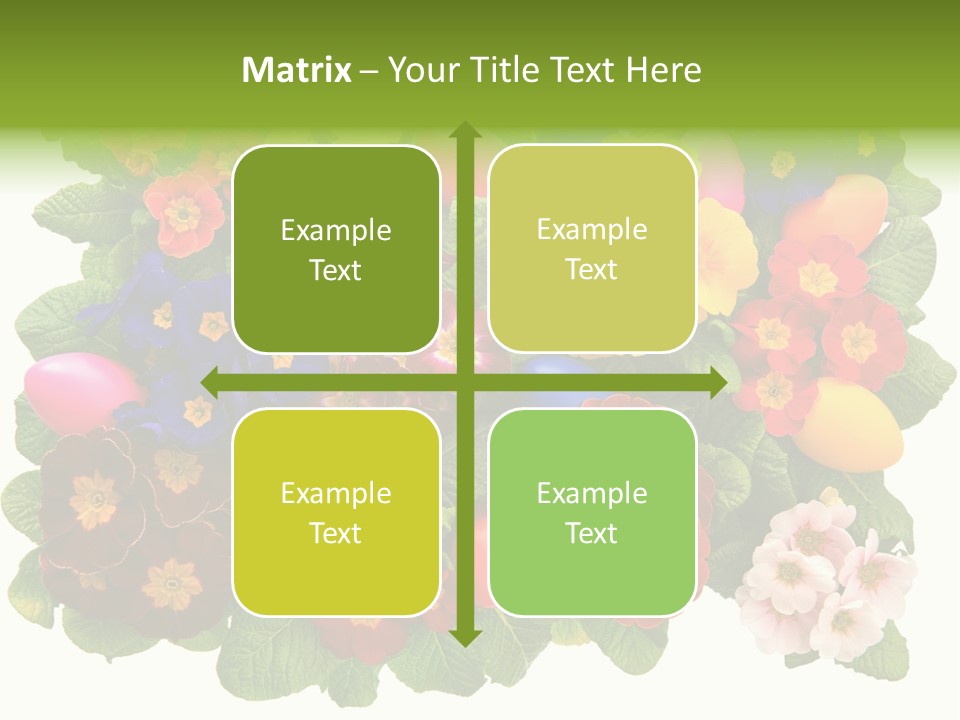 Multicolor Rose Decorative PowerPoint Template