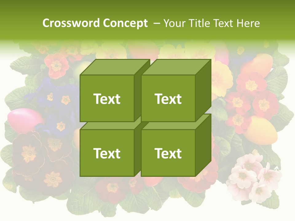 Multicolor Rose Decorative PowerPoint Template