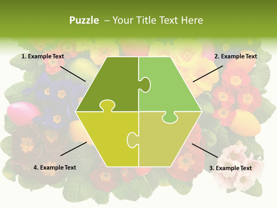 Multicolor Rose Decorative PowerPoint Template