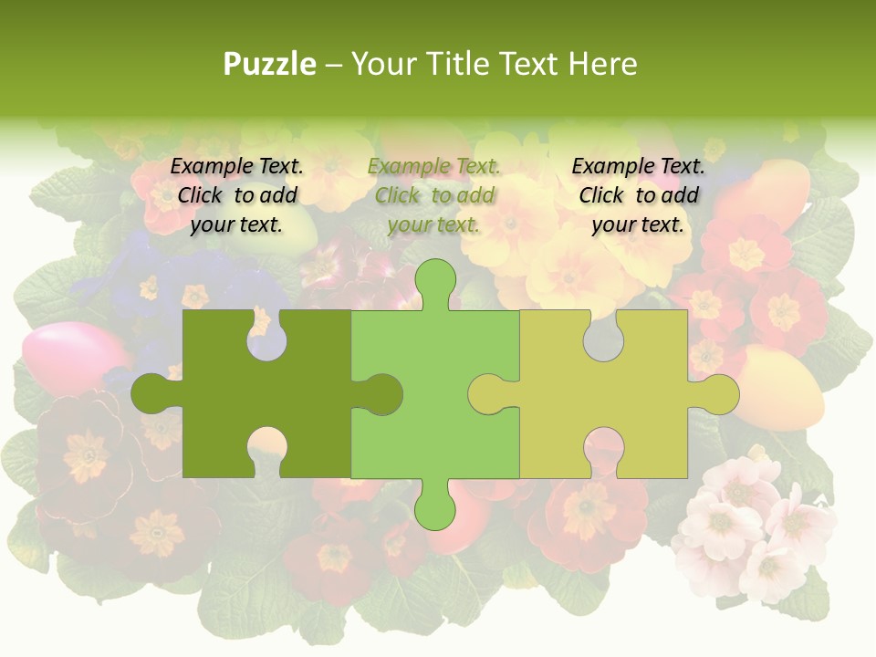 Multicolor Rose Decorative PowerPoint Template