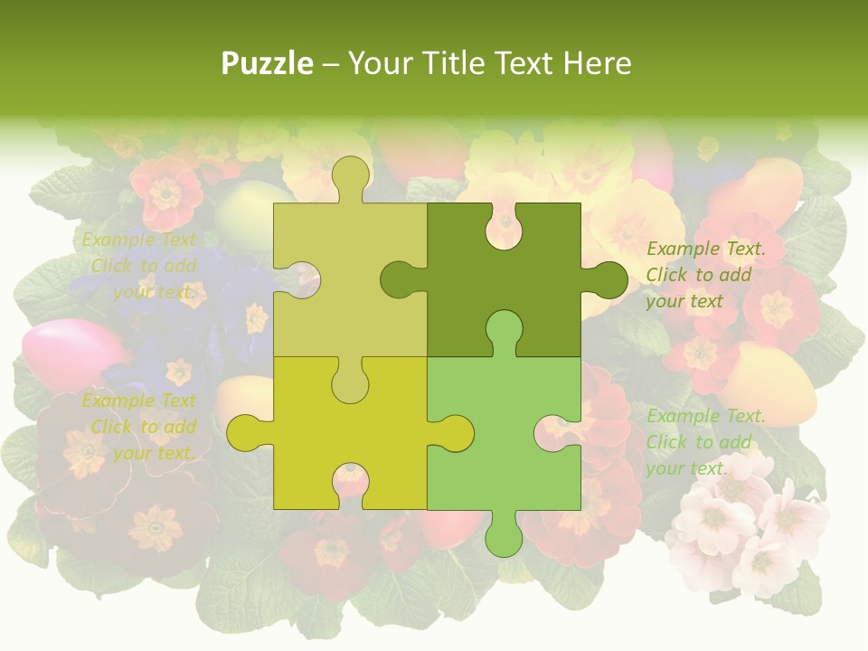 Multicolor Rose Decorative PowerPoint Template