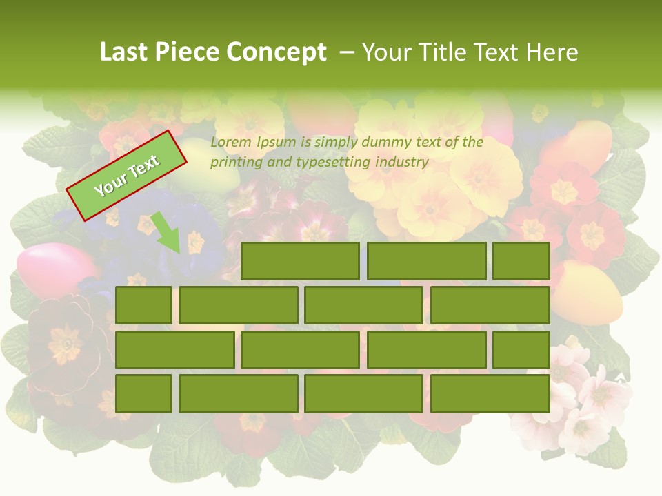 Multicolor Rose Decorative PowerPoint Template