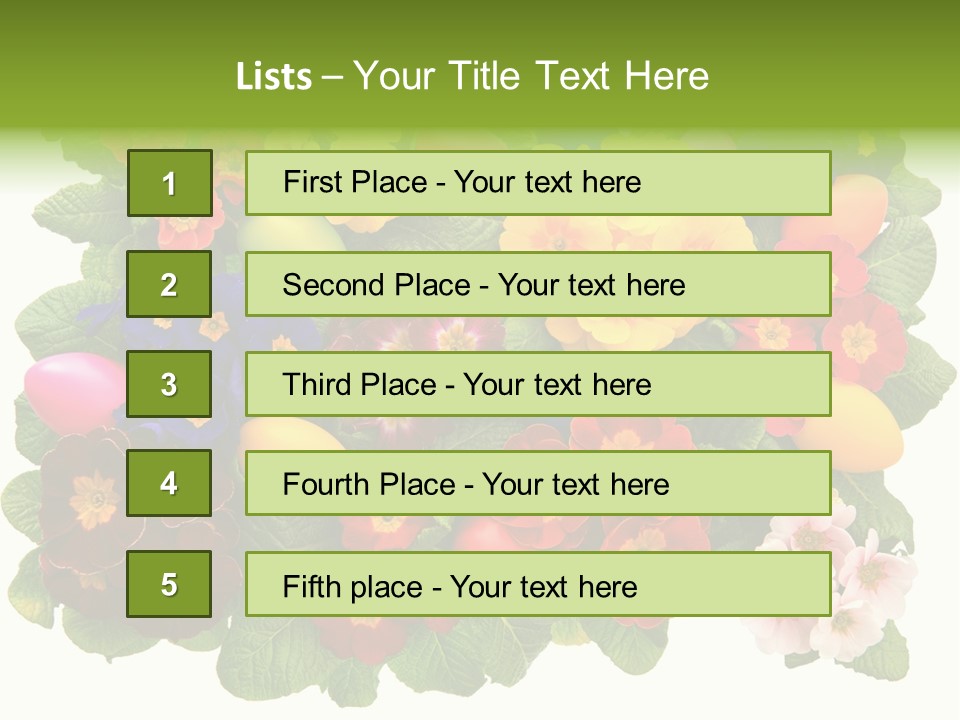 Multicolor Rose Decorative PowerPoint Template
