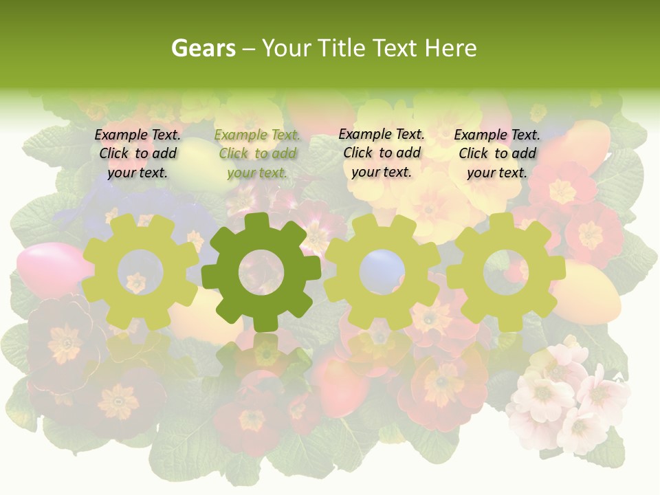 Multicolor Rose Decorative PowerPoint Template