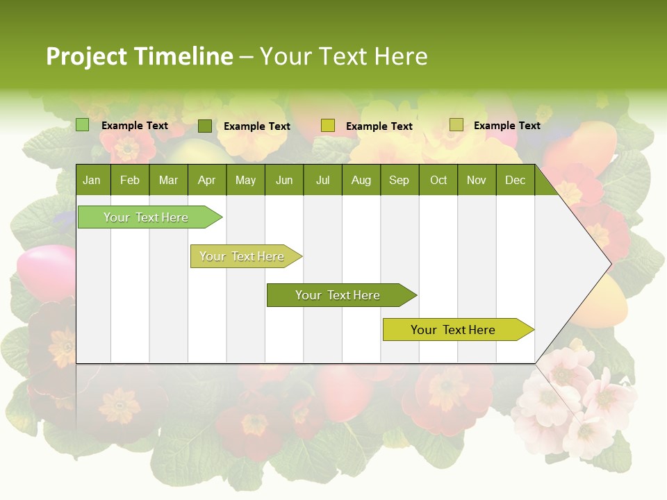 Multicolor Rose Decorative PowerPoint Template