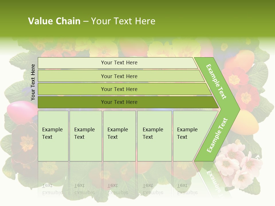 Multicolor Rose Decorative PowerPoint Template