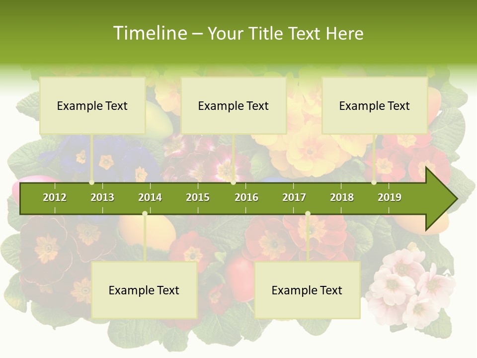 Multicolor Rose Decorative PowerPoint Template