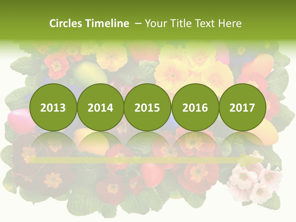 Multicolor Rose Decorative PowerPoint Template