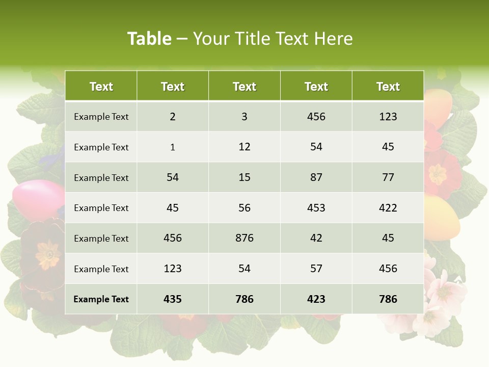 Multicolor Rose Decorative PowerPoint Template