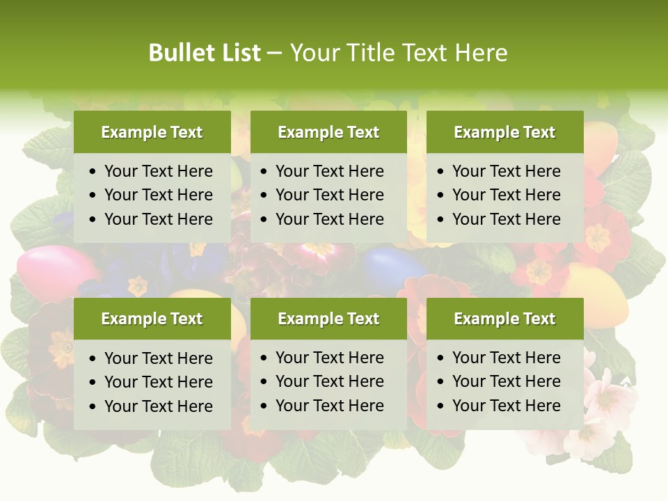 Multicolor Rose Decorative PowerPoint Template