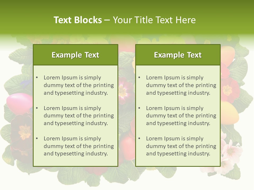 Multicolor Rose Decorative PowerPoint Template
