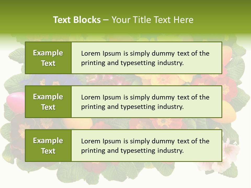 Multicolor Rose Decorative PowerPoint Template