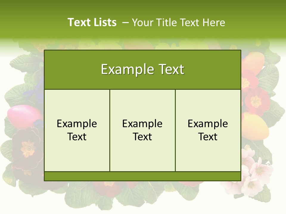 Multicolor Rose Decorative PowerPoint Template