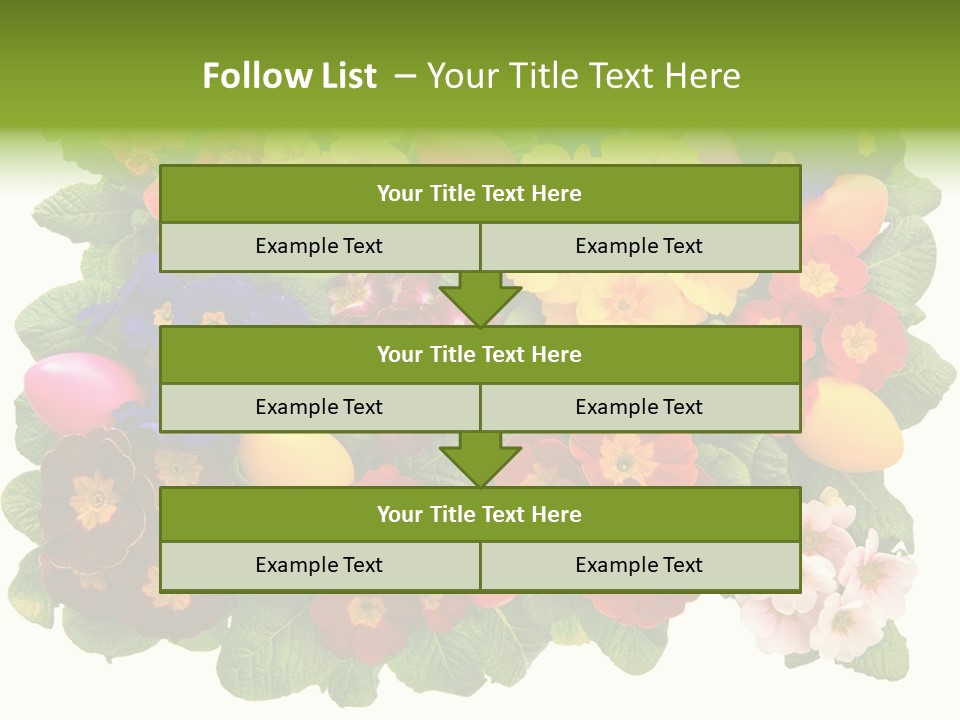 Multicolor Rose Decorative PowerPoint Template