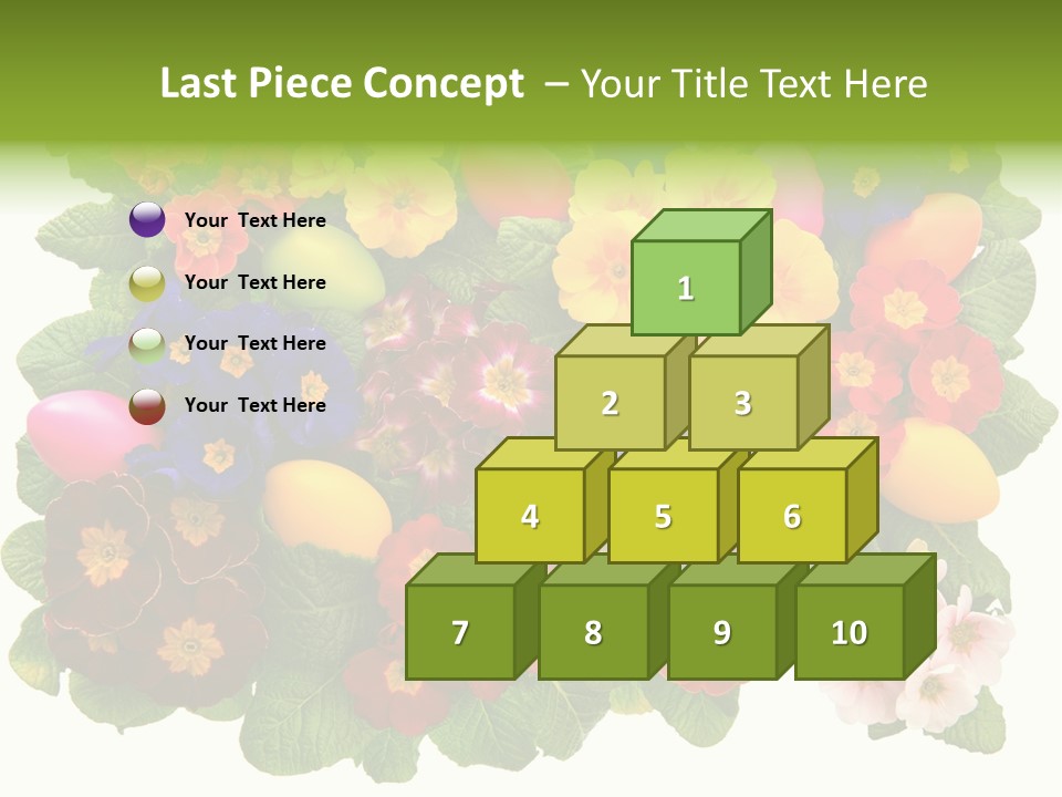 Multicolor Rose Decorative PowerPoint Template