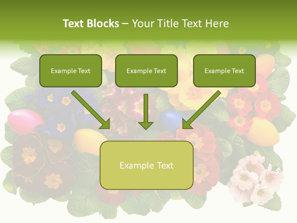 Multicolor Rose Decorative PowerPoint Template