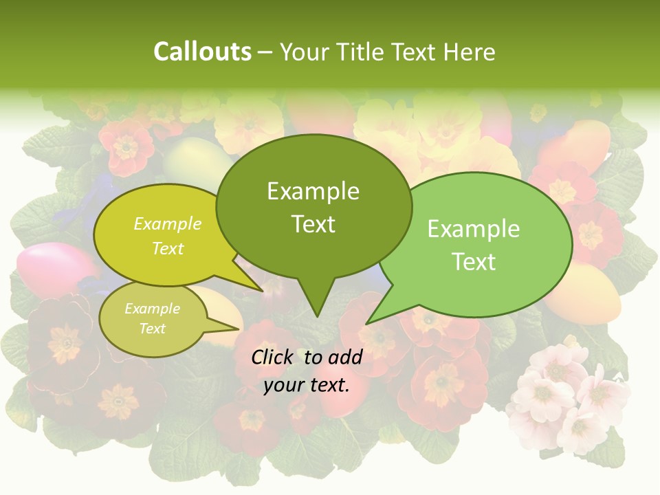 Multicolor Rose Decorative PowerPoint Template