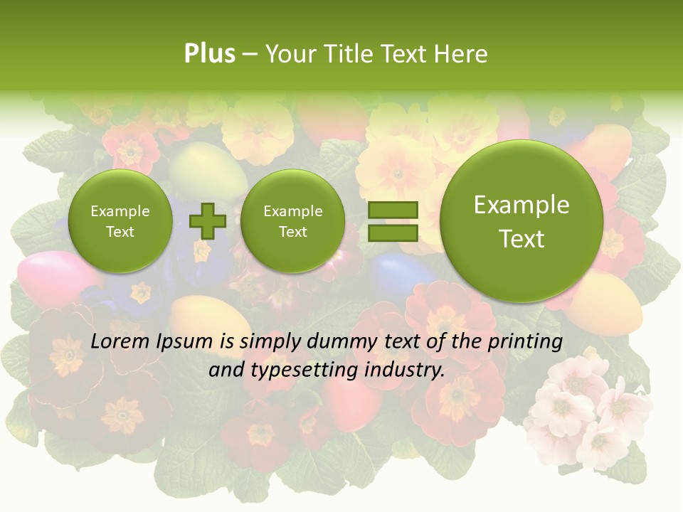 Multicolor Rose Decorative PowerPoint Template