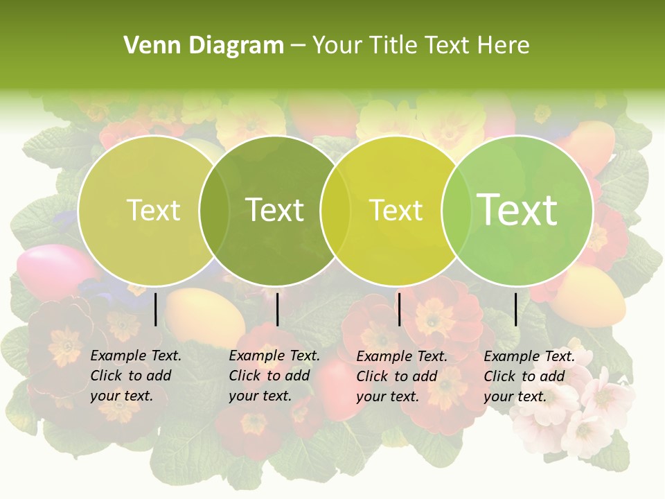 Multicolor Rose Decorative PowerPoint Template