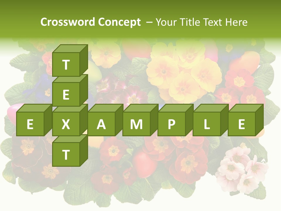 Multicolor Rose Decorative PowerPoint Template