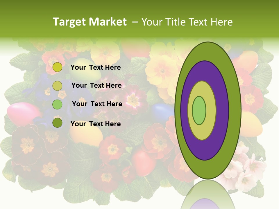 Multicolor Rose Decorative PowerPoint Template