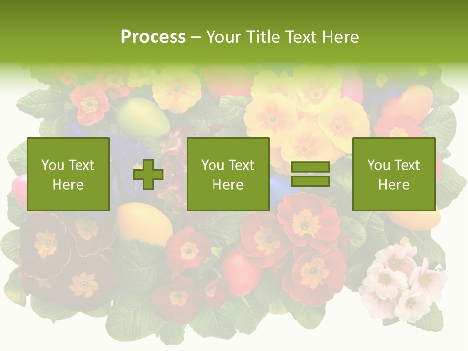 Multicolor Rose Decorative PowerPoint Template