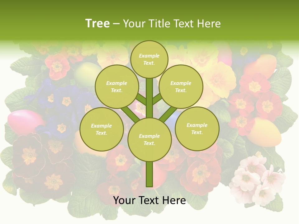 Multicolor Rose Decorative PowerPoint Template