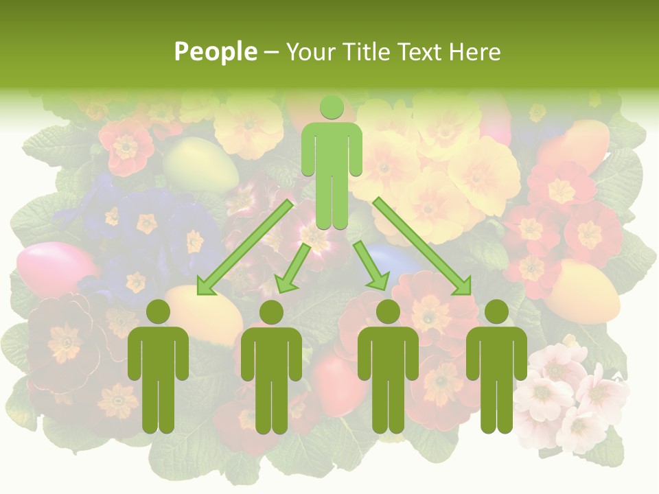 Multicolor Rose Decorative PowerPoint Template