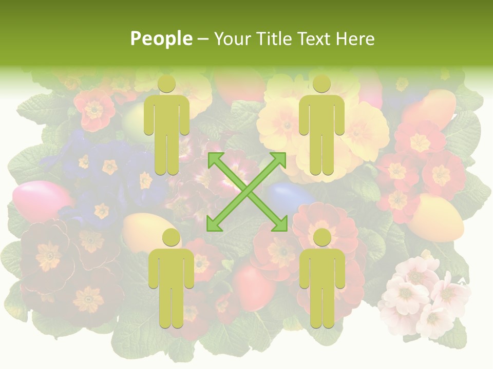 Multicolor Rose Decorative PowerPoint Template