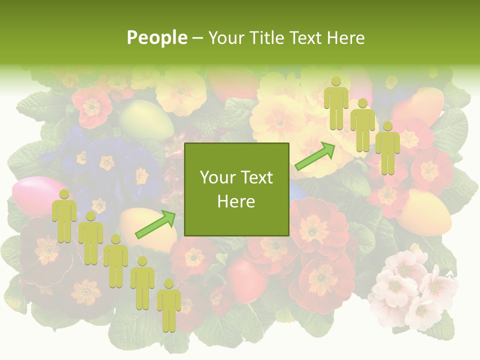 Multicolor Rose Decorative PowerPoint Template