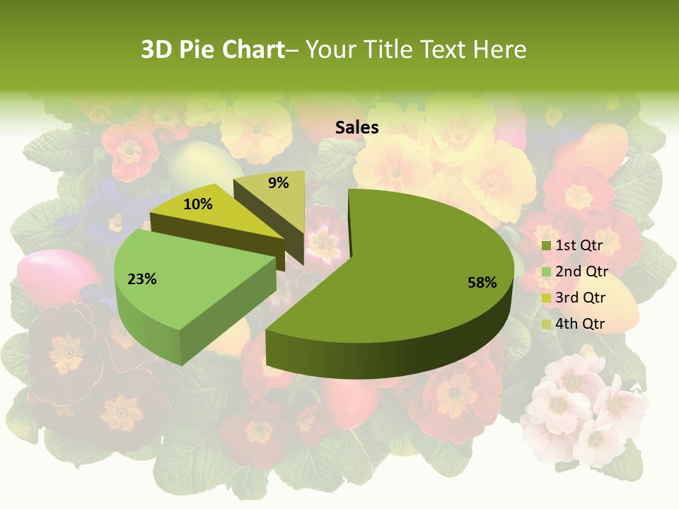 Multicolor Rose Decorative PowerPoint Template