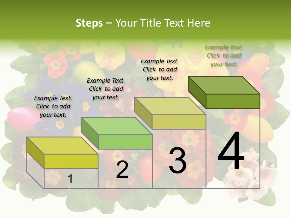 Multicolor Rose Decorative PowerPoint Template
