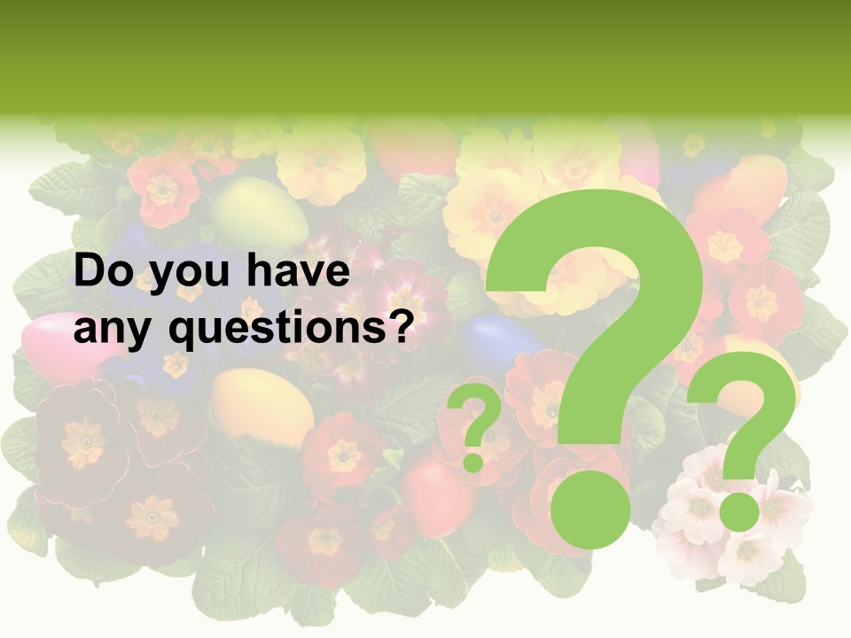 Multicolor Rose Decorative PowerPoint Template