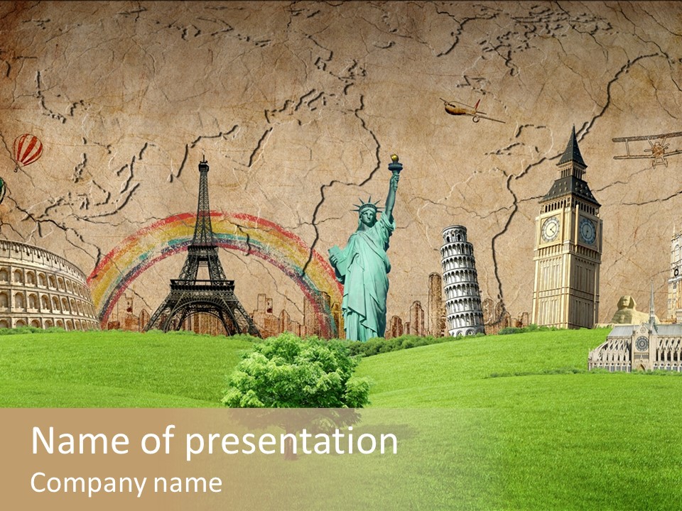 Hot Prague Eiffel PowerPoint Template