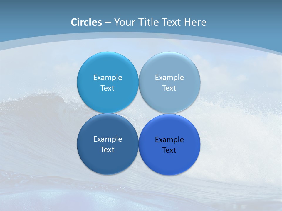 Bubbles Clouds Beauty PowerPoint Template