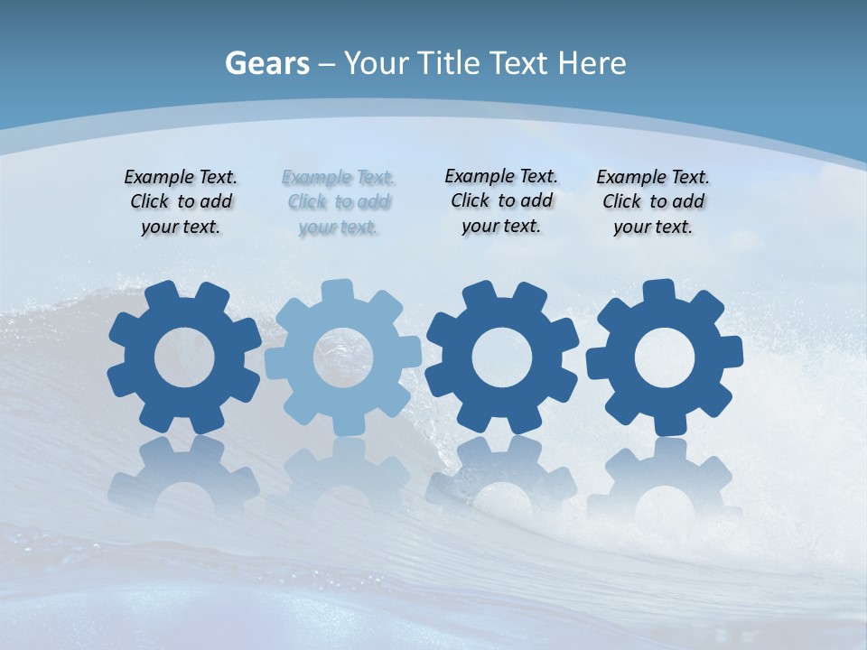 Bubbles Clouds Beauty PowerPoint Template