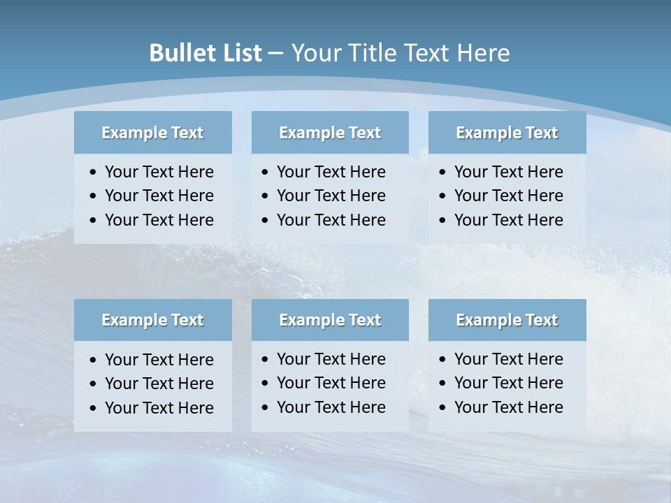 Bubbles Clouds Beauty PowerPoint Template