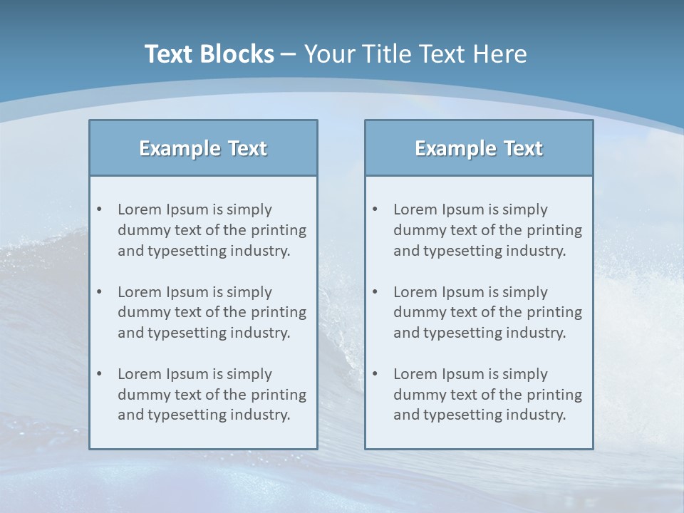 Bubbles Clouds Beauty PowerPoint Template