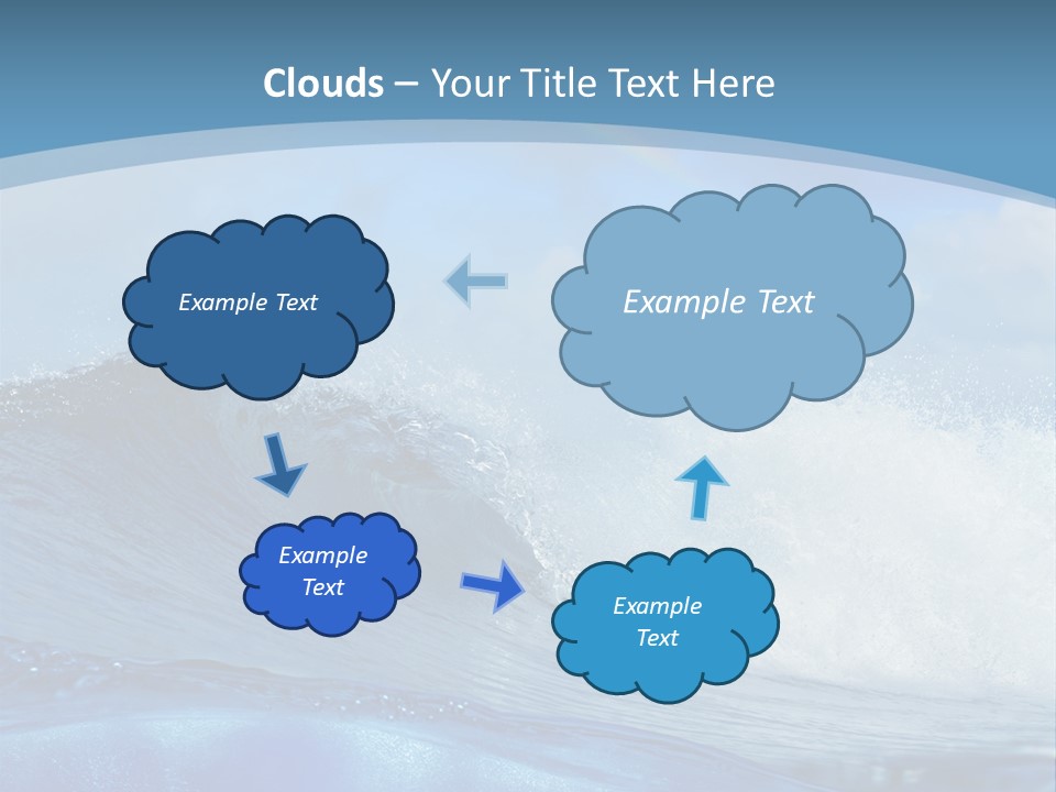 Bubbles Clouds Beauty PowerPoint Template
