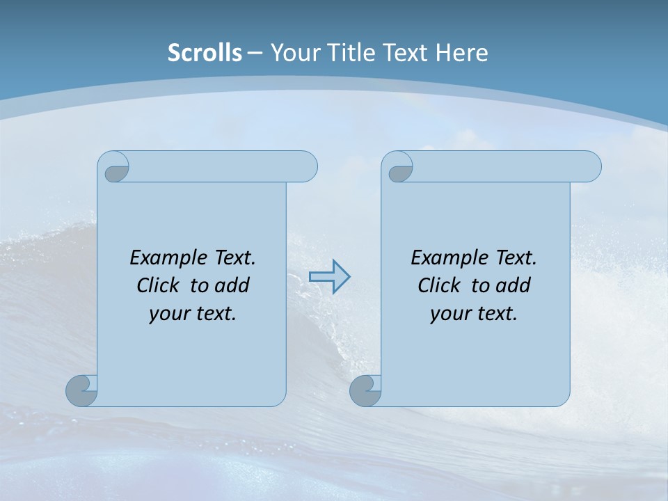 Bubbles Clouds Beauty PowerPoint Template