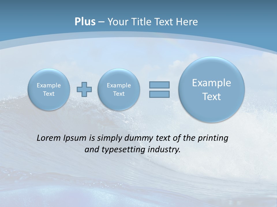 Bubbles Clouds Beauty PowerPoint Template