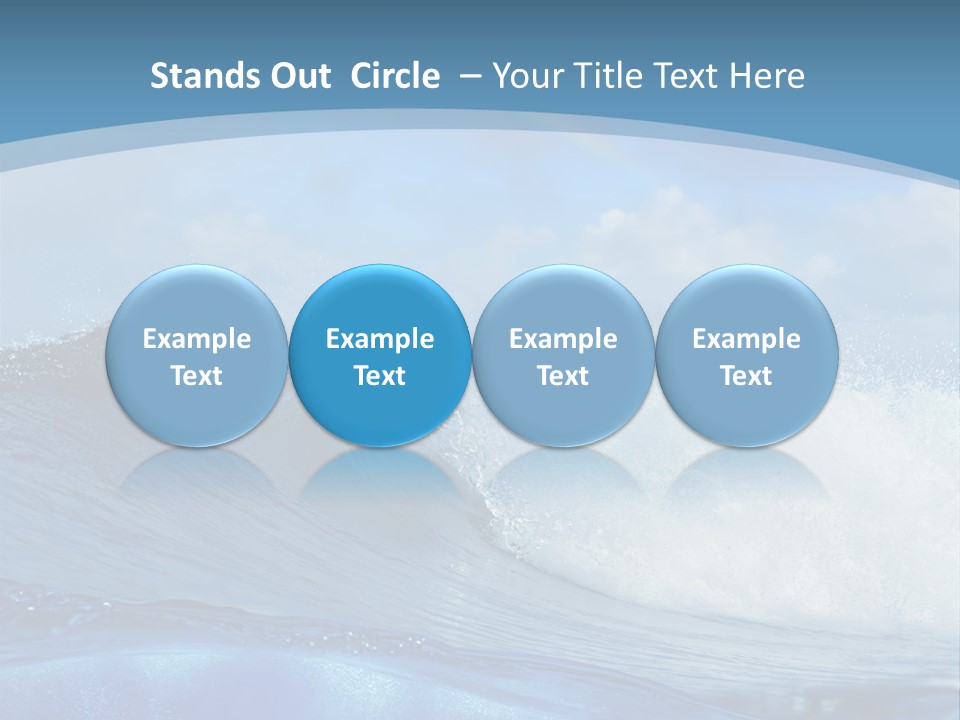 Bubbles Clouds Beauty PowerPoint Template