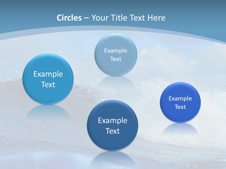 Bubbles Clouds Beauty PowerPoint Template