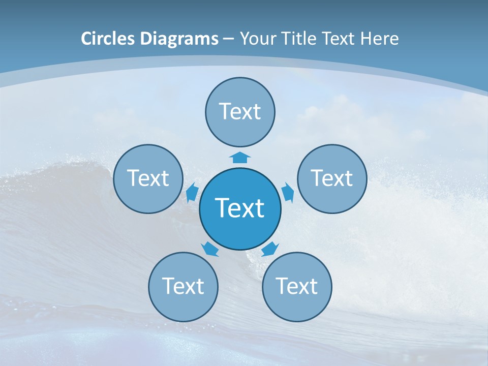 Bubbles Clouds Beauty PowerPoint Template