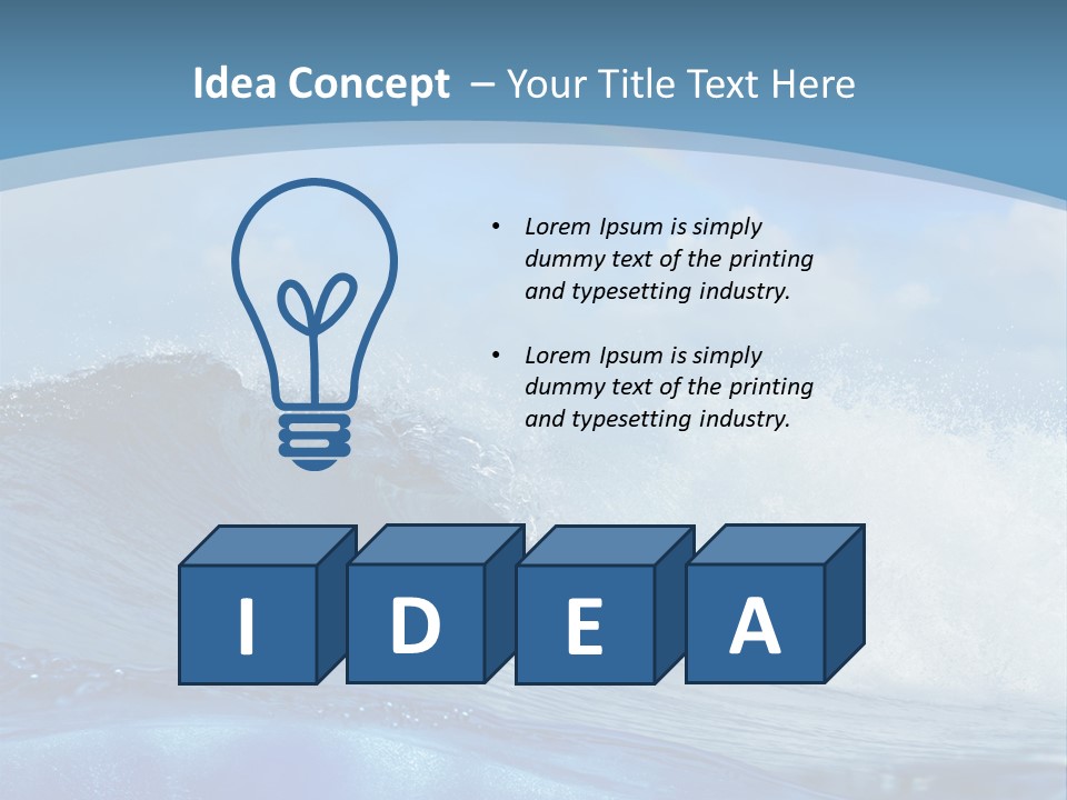 Bubbles Clouds Beauty PowerPoint Template