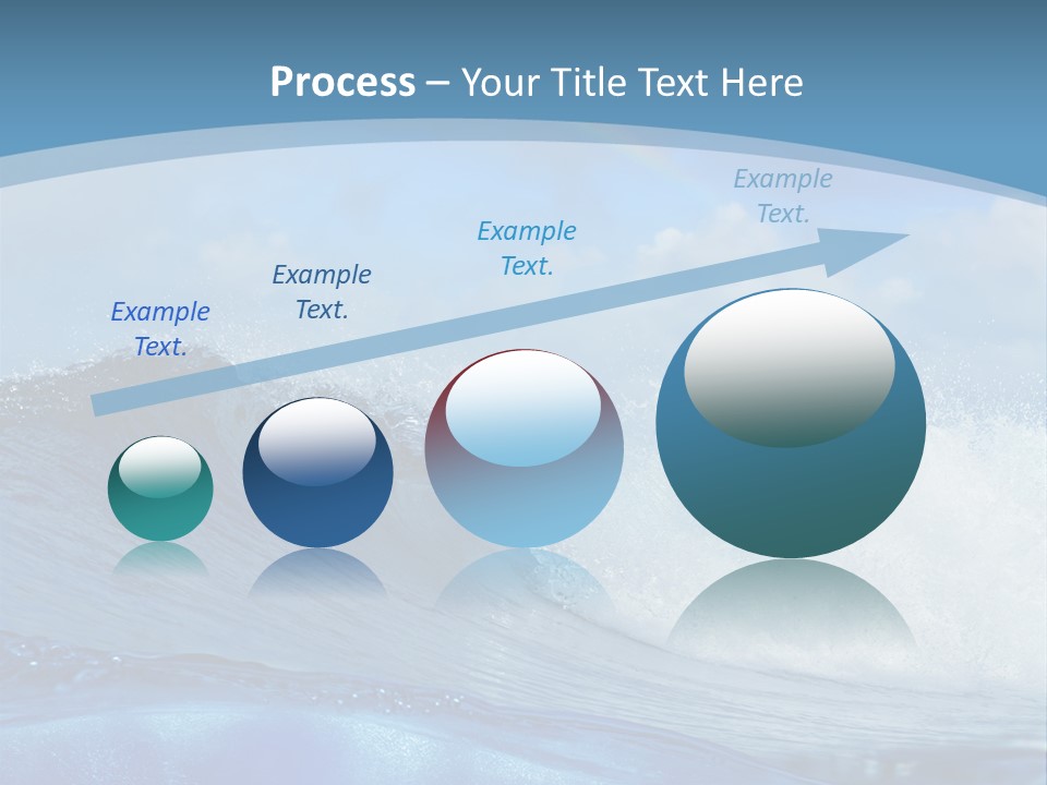 Bubbles Clouds Beauty PowerPoint Template