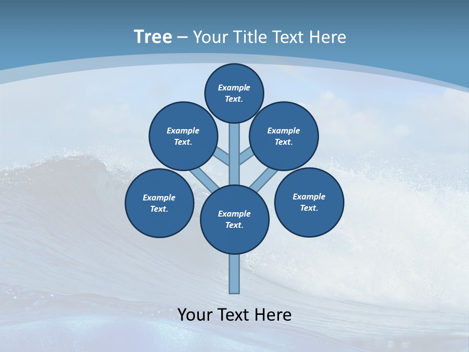 Bubbles Clouds Beauty PowerPoint Template