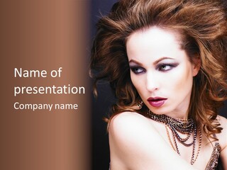 Adult Clothing Make Up PowerPoint Template