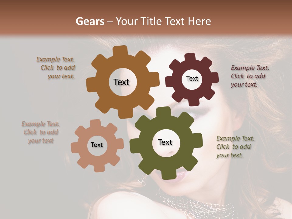 Adult Clothing Make Up PowerPoint Template