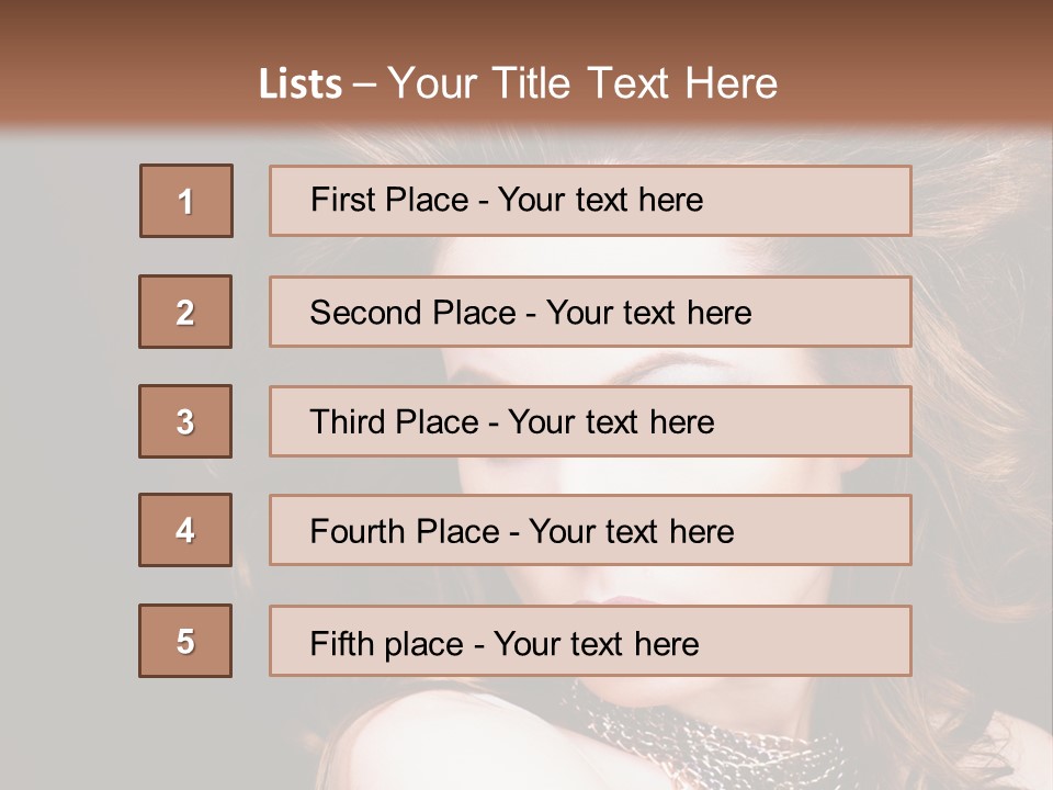 Adult Clothing Make Up PowerPoint Template